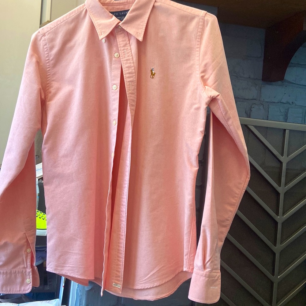 Ralph Lauren orange button down